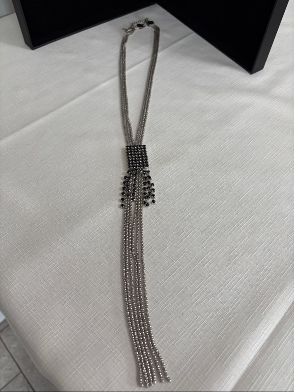 Silver-Tone Multi-Strand Tassel Necklace - Women Jewelry